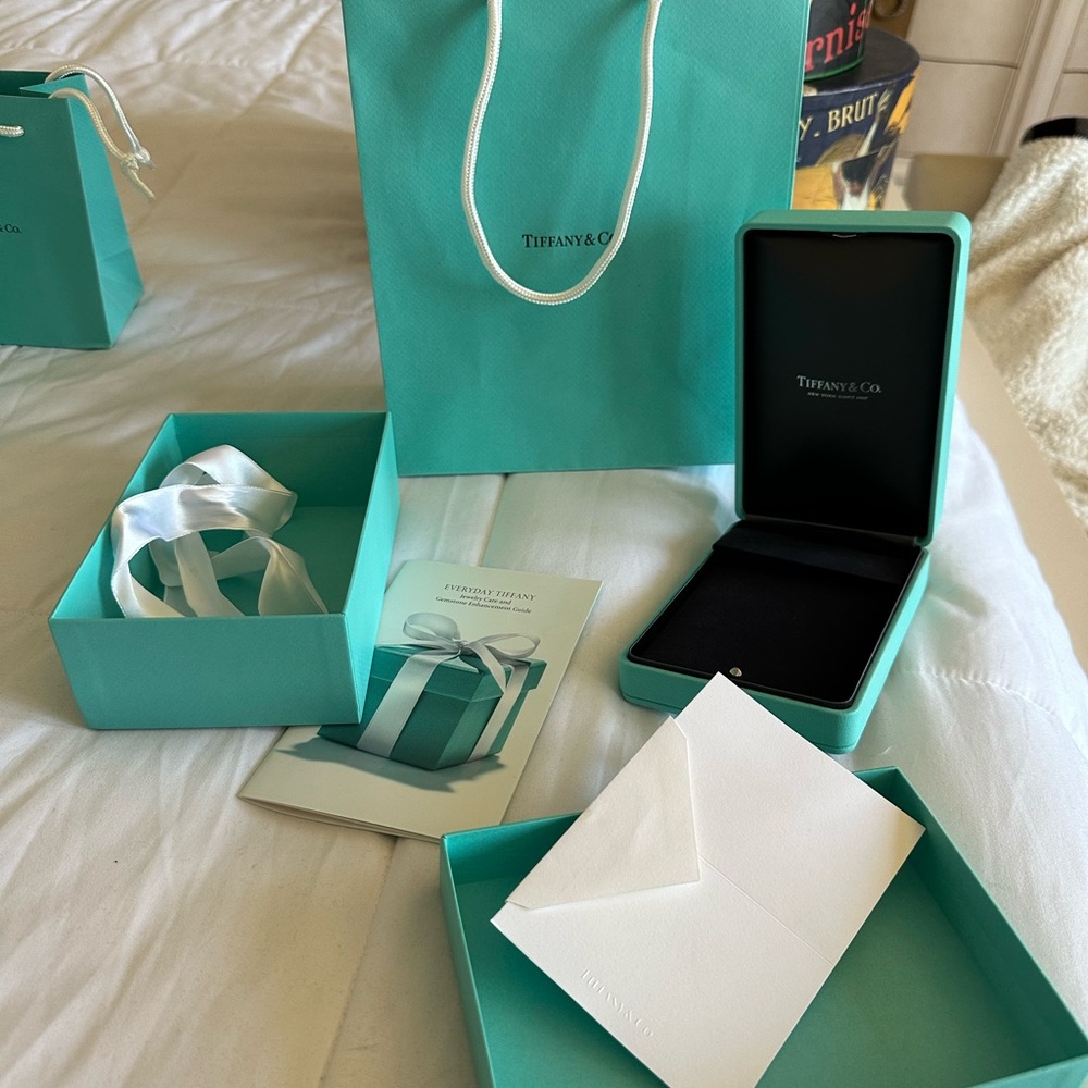 Tiffany & Co. Turquoise Gift Set with White Accents